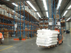 Behind the scenes at the warehouse